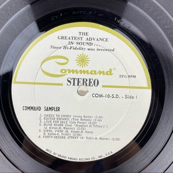 Vintage Command Records Volume 10 Vinyl Music Record - Picture 2 of 5